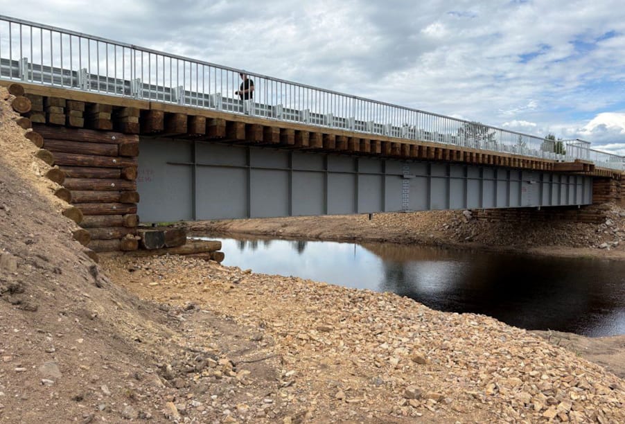 В Еравнинском районе Республики Бурятии капитально отремонтировали мост через реку Сагаан-Гол